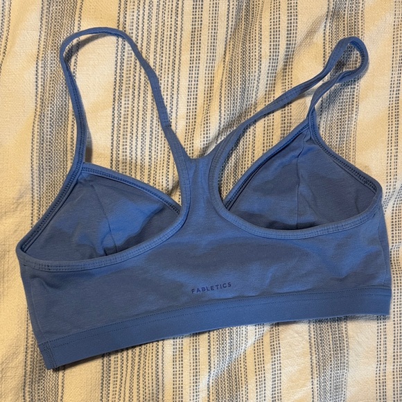 Blue Seamless Active Leggings and Matching Sports Bra Set - Picture 5 of 5
